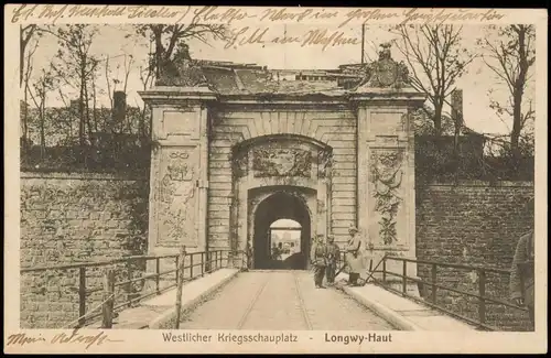 Langich Longwy Longwy-Haut Westlicher Kriegsschauplatz 1915   1. WK Feldpost