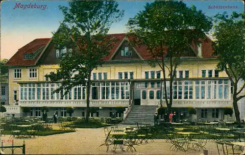 Ansichtskarte Magdeburg Schützenhaus 1912