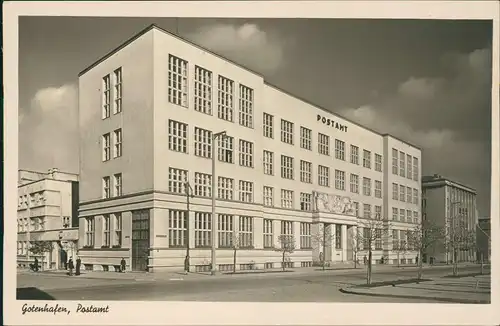 Postcard Gotenhafen (Gdingen) Gdynia (Gdiniô) Postamt 1941