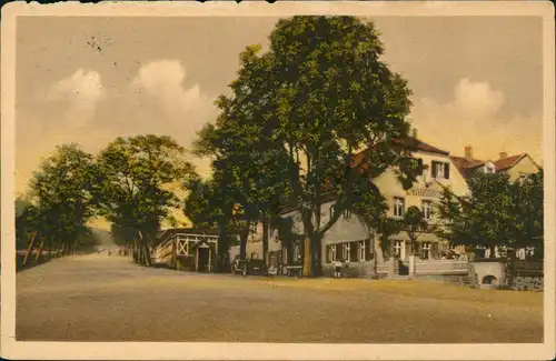 Ansichtskarte Boxdorf-Moritzburg Gasthaus Baumwiese 1927