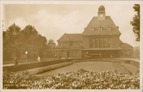 Ansichtskarte Herne Bahnhof 1942