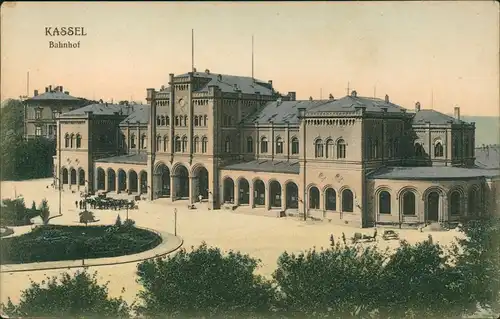 Ansichtskarte Kassel Hauptbahnhof 1909