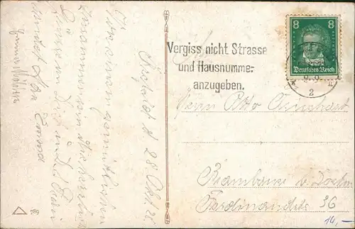 Ansichtskarte Krefeld Crefeld Bahnhof 1929
