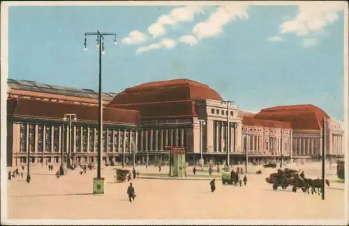 Ansichtskarte Leipzig Hauptbahnhof 1932
