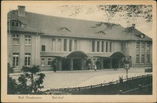 Ansichtskarte Bad Oeynhausen Bahnhof 1922