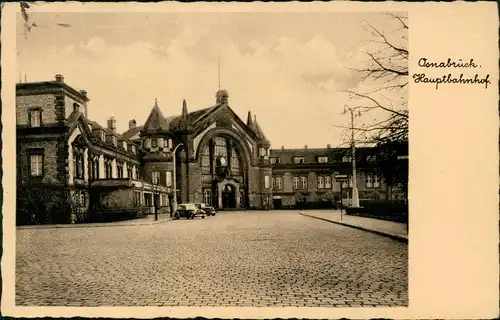 Ansichtskarte Osnabrück Hauptbahnhof 1936