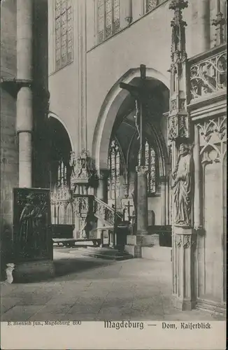 Ansichtskarte Altstadt-Magdeburg Dom, Kaiserblick 1908