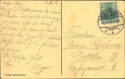 Hildburghausen Straßenpartie Maschinen- und Elektro-Technikum 1915