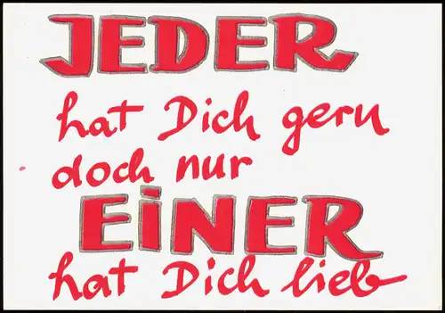 Ansichtskarte  Spruchkarte Liebe Liebespaare - Love 2000