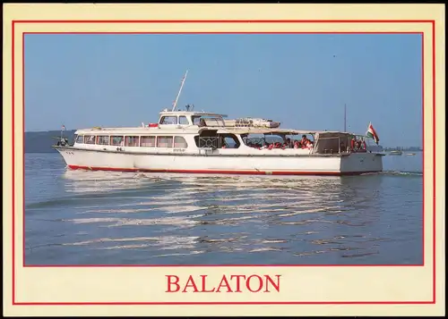 Postcard .Ungarn Balaton Matorschiff - Magyar 1986