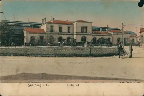 Saarburg (Lothringen) Sarrebourg Bahnhof Gare Lothringen Lorraine 1909