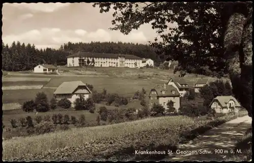 Ansichtskarte St. Georgen (Schwarzwald) Krankenhaus 1961