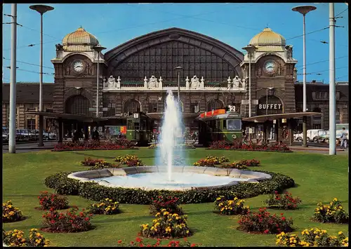 Ansichtskarte Basel Bundesbahnhof - Centralstation - Gare Fédérale 1969