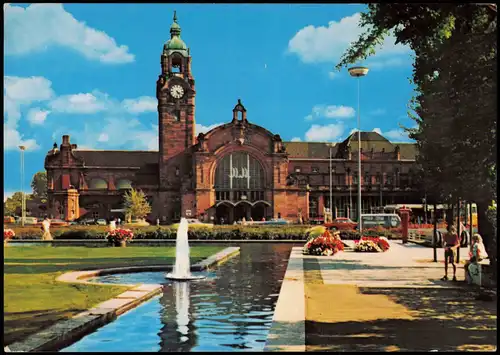 Ansichtskarte Wiesbaden Hauptbahnhof 1987