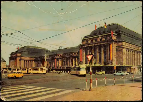 Ansichtskarte Leipzig Hauptbahnhof 1964