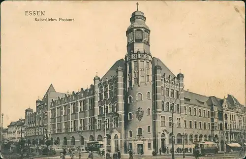 Ansichtskarte Essen (Ruhr) Postamt 1907