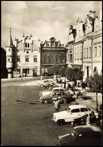Postcard Deutschbrod Havlíčkův Brod / Německý Brod Marktplatz 1965