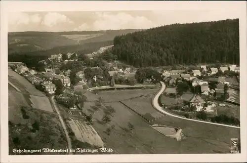 Ansichtskarte Wickersdorf-Saalfelder Höhe Luftbild 1932