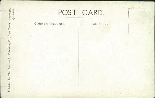 Postcard Kapstadt Kaapstad Ricksha Boy Typical Street 1935