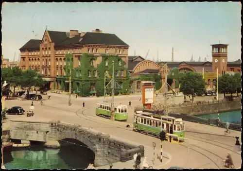 Postcard Malmö Centralstationen Bahnhof 1963