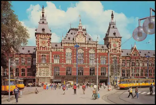Postkaart Amsterdam Amsterdam Hauptbahnhof / Central Station 1997