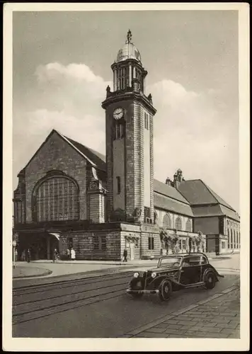 Ansichtskarte Hagen (Westfalen) Hauptbahnhof - Auto 1961