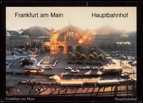 Ansichtskarte Frankfurt am Main Hauptbahnhof 2002