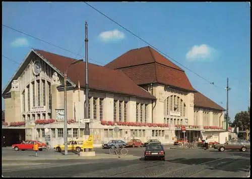 Ansichtskarte Darmstadt Bahnhof 1986