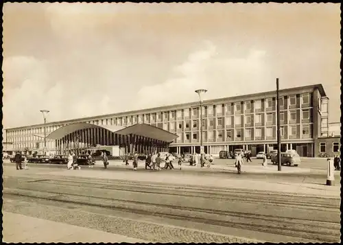 Ansichtskarte Bochum Hauptbahnhof 1961