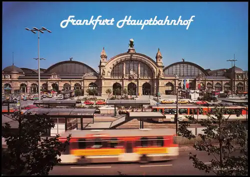 Ansichtskarte Frankfurt am Main Hauptbahnhof 1990