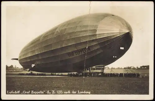 Reichenbach (Vogtland) Landung Luftschiff ,,Graf Zeppelin" L. Z. 127 1930
