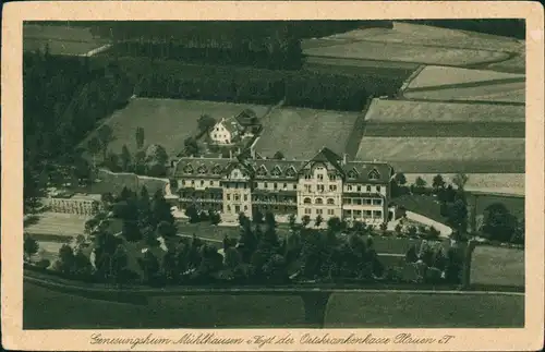 Ansichtskarte Mühlhausen, Vogtland-Bad Elster Luftbild Genesungshaus 1928