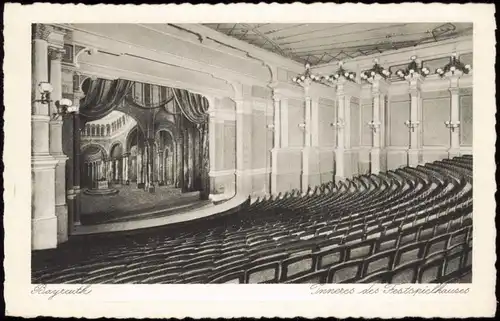 Ansichtskarte Bayreuth Inneres des Festspielhauses 1928