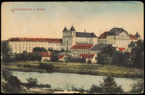 Postcard Znaim Znojmo KLOSTERBRUCK 1915  gel. KuK Feldpost