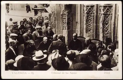Postales Valencia València Tribunal de las Aguas 1933