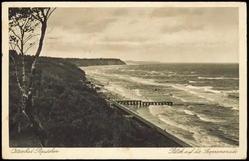 Ostseebad Rauschen Svetlogorsk Ruszowice  Raušiai Seepromenade Ostpreußen 1942