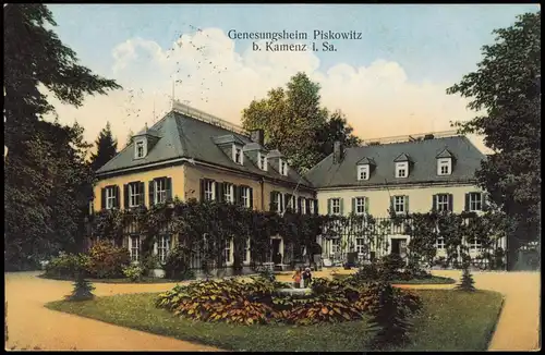 Ansichtskarte Piskowitz-Nebelschütz Genesungsheim 1928
