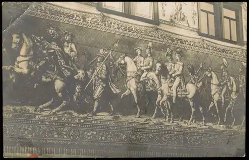 Ansichtskarte Dresden Fürstenzug - Fotokarte 1928