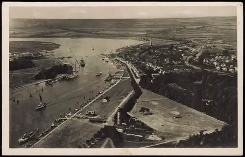 Ansichtskarte Travemünde-Lübeck Luftbild 1963