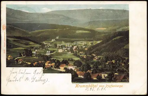 Postcard Krummhübel Karpacz vom Pfaffenberge 1901