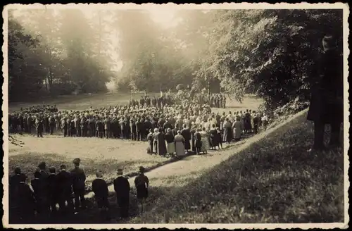 Oberau-Niederau Nationalsozialistische Versammlung im Park Zeitgeschichte 1939