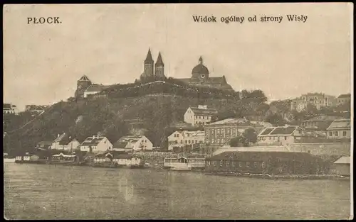 Plock (Schröttersburg) Płock Widok ogólny od strony Wisły 1917