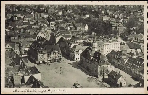 Ansichtskarte Borna Luftbild 1932