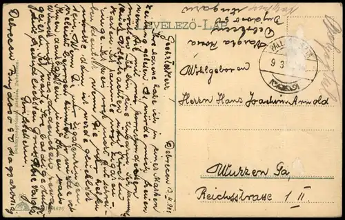 Postcard Hortobagy Hortobágy Typen Bauern Idyll b. Debrecen 1933
