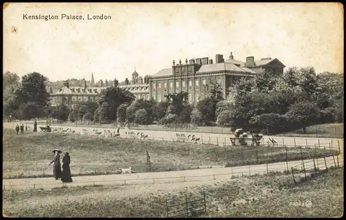 Postcard London Kensington Palace 1912