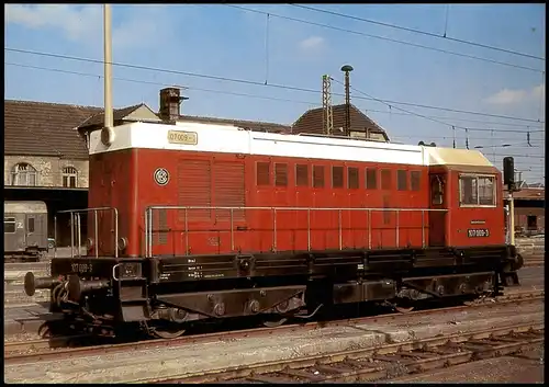 Ansichtskarte  Diesel-Streckenlokomotive 107 009-3 - Eisenbahn 2001
