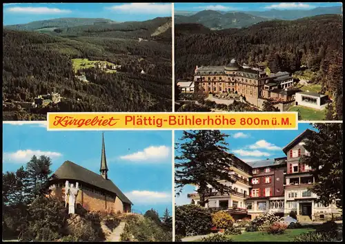 Bühl (Baden) 4 Bild Kurgebiet Plättig-Bühlerhöhe 800m ü. M. 1983