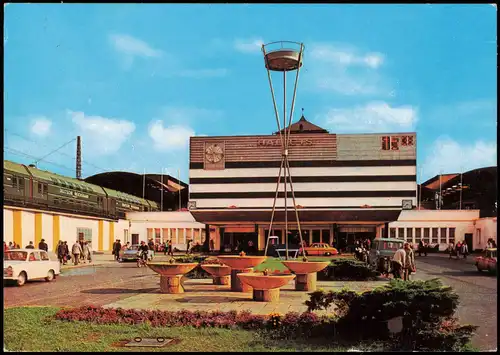 Ansichtskarte Halle (Saale) Halle (Saale) Hauptbahnhof 1978