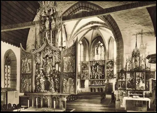 Ansichtskarte Creglingen INNENANSICHT DER HERRGOTTSKIRCHE 1960