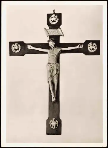 Höxter (Weser) Schloß Kloster Corvey Triumphkreuz, spätgotisch, 14. Jh 1960